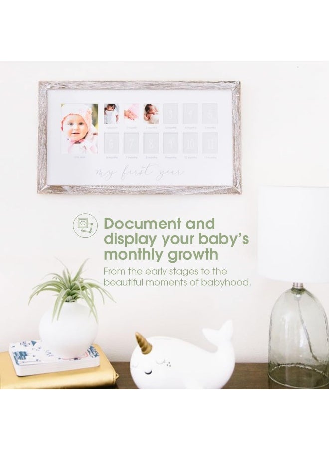 pearhead Pearhead My First Year Photo Moments Baby Keepsake Picture Frame  - Image 3
