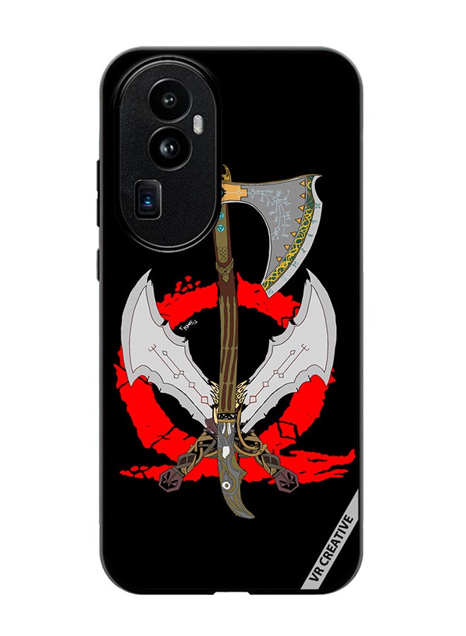 VR CREATIVE Protective Case Cover For Oppo Reno 10 Pro Plus God Of War Weapons Design Multicolour - Image 1