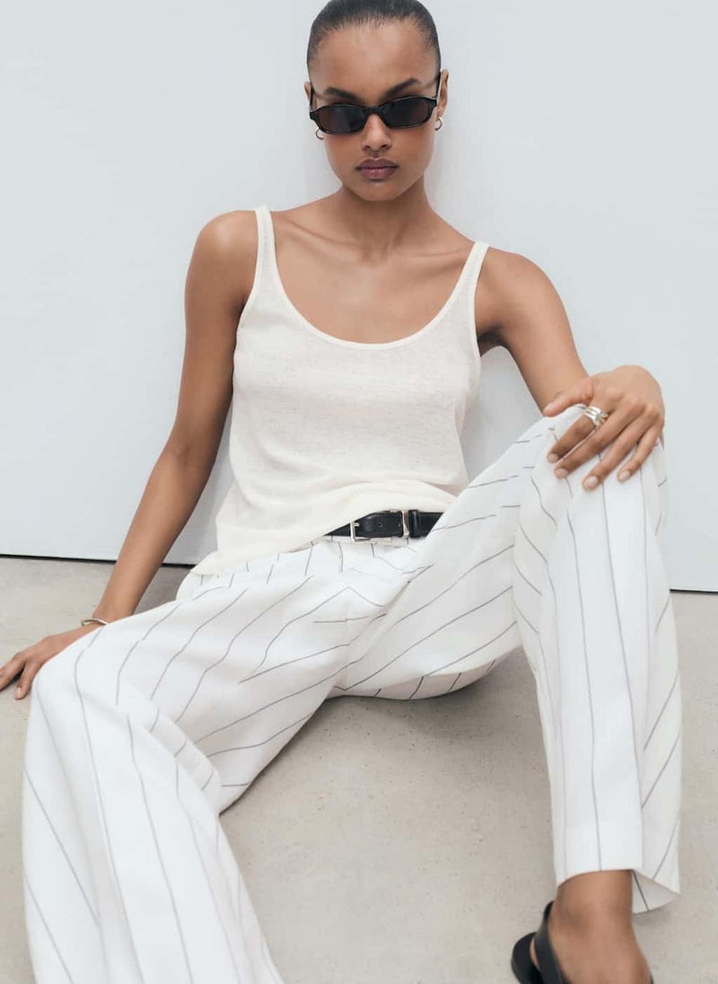 MANGO Crew Neck Sleevless Top  - Image 3