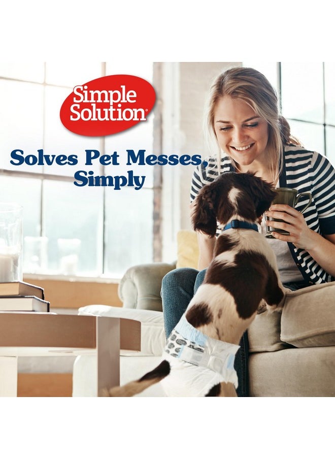 Simple Solution Simple Solution Dog Diapers Female, Dog Diapers, Potty Training, Super Absorbent, Breathable, Wetness Indicator for Urination, 12-19 Inch Waist, (S, 12ct)  - Image 4