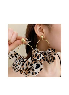 ELLA Leopard Print Hoop Earrings  - Image 1