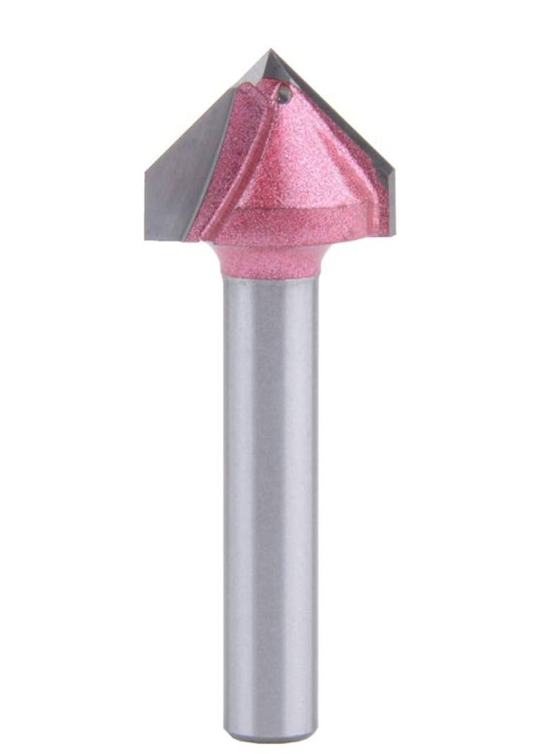 Vbit CNC Solid Carbide End Mill - 120 Degree 6x10mm - Image 1