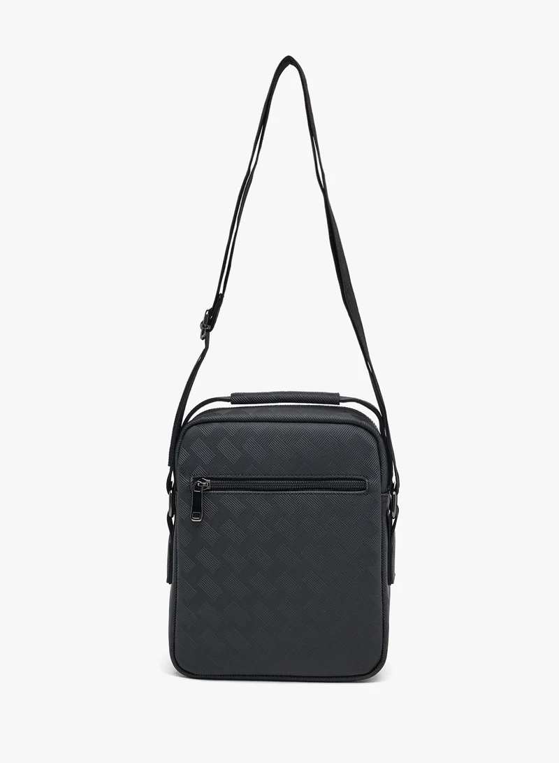 Robert Wood Textuted Crossbody Messenger Bag