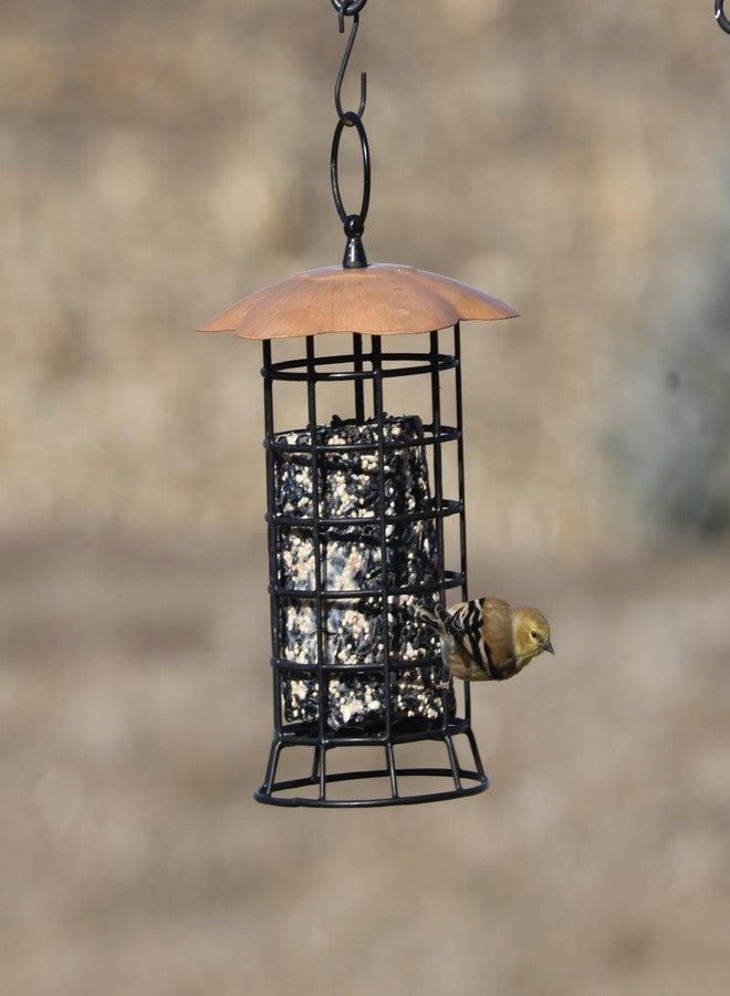 Songbird Essentials BCI-008181 Copper Roof Suet Log Feeder - Image 4