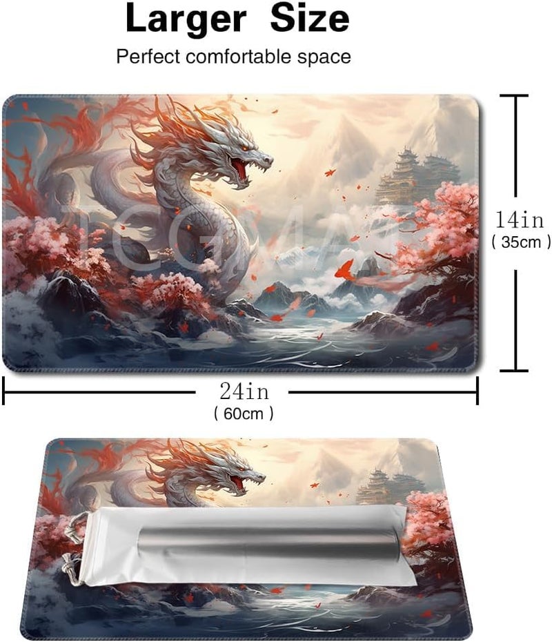 TCGMAT MTG Playmat Size 24x14in Free Storage Bags NonSlip Backing Printing Ideal for Card Game Enthusiasts TCG Playmat GuardianNo with Zone - Image 5