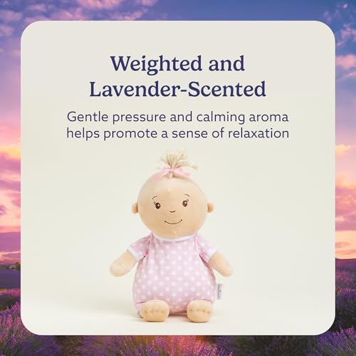 warmies Microwavable & Weighted Stuffed Animals, Baby Girl Lighter Skin - Heated Stuffed Animal Plushie for Warmth & Comfort - Soft Plush Toys for Adults & Children (Boys, Girls, Babies & Toddlers) - Image 3