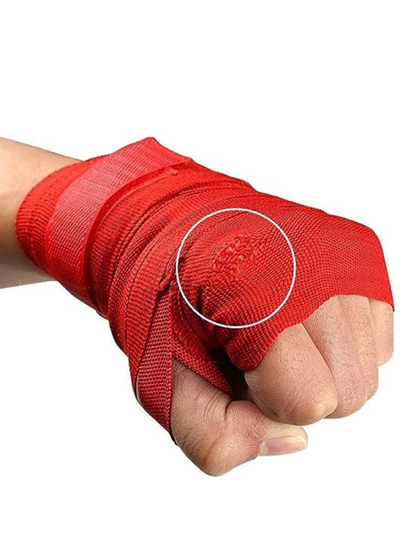 A Pair of Boxing Hand Wraps, Elastic Fitness Boxing Gloves, Sports Wrist Protector Pads - Image 3