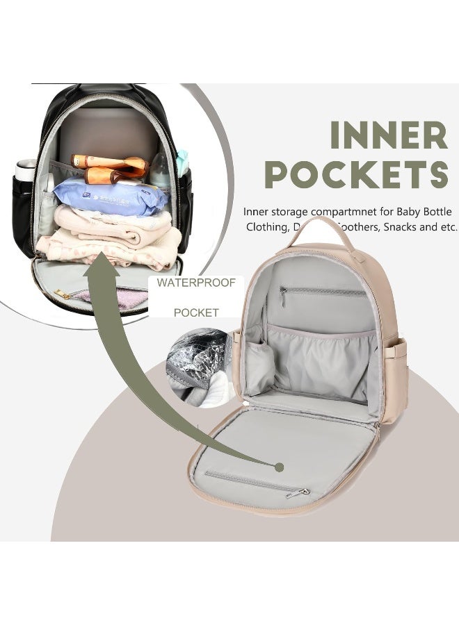 LORADI Compact Diaper Backpack with Stroller Buckle - Image 3
