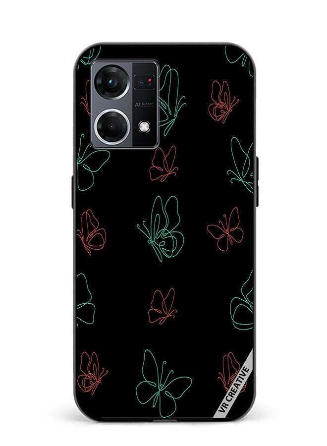 VR CREATIVE Protective Case Cover For Oppo Reno8 4G Classickases Design Multicolour - Image 1