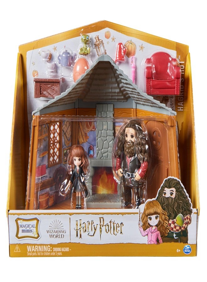 Wizarding World, Harry Potter Playset, Hagrid's Hut with 2 Figures and 9 Doll Accessories - Image 1