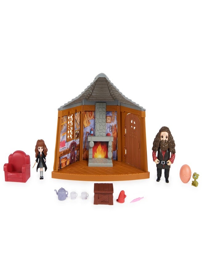 Wizarding World, Harry Potter Playset, Hagrid's Hut with 2 Figures and 9 Doll Accessories - Image 2