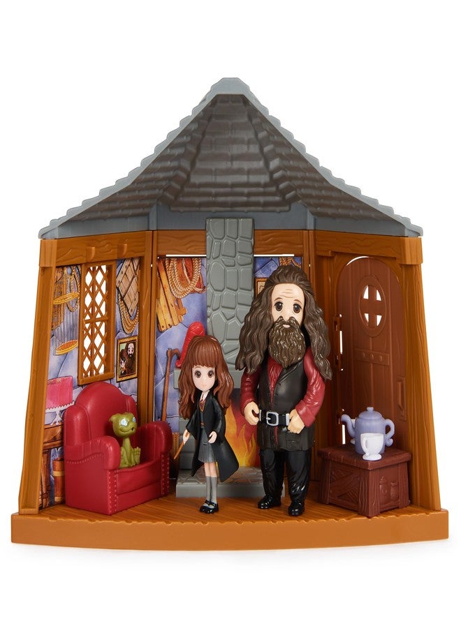 Wizarding World, Harry Potter Playset, Hagrid's Hut with 2 Figures and 9 Doll Accessories - Image 4