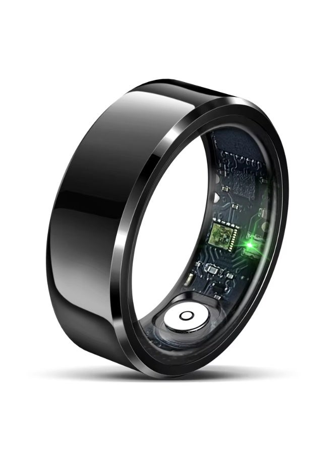 خاتم ذكي R6 لمراقبة الصحة للرجال والنساء، ومراقبة معدل ضربات القلب والأكسجين في الدم والنوم، IP68 مقاوم للماء لنظام iOS وAndroid، خاتم اللياقة البدنية mi - Image 1