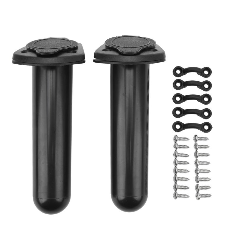 Kayak Fishing Rod Holder Flush Mount with 30 Degree Angle Design for Boat Paddle Storage - Hands Free Portable Kayak Accessories for Fishing Nets in Garage - Image 1