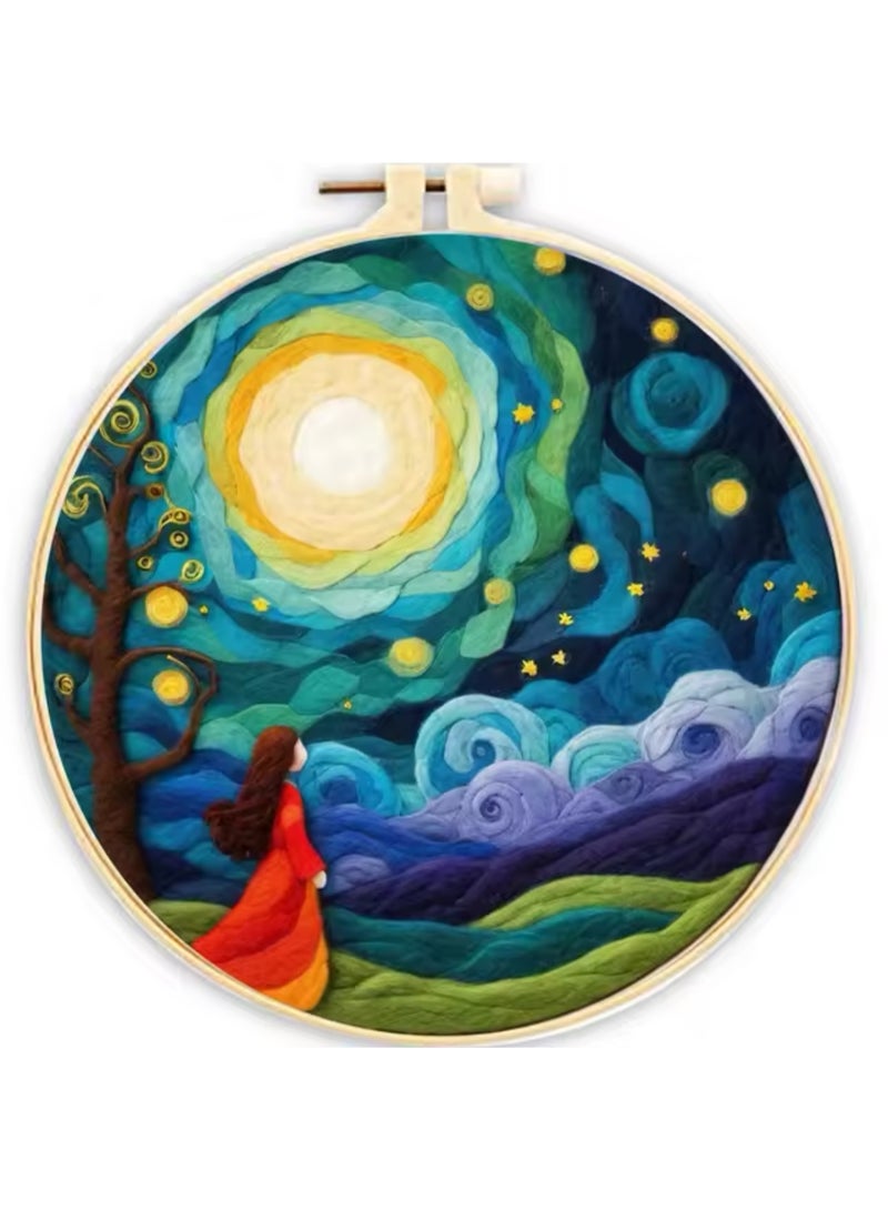 Wool needle felt painting kit - Image 1