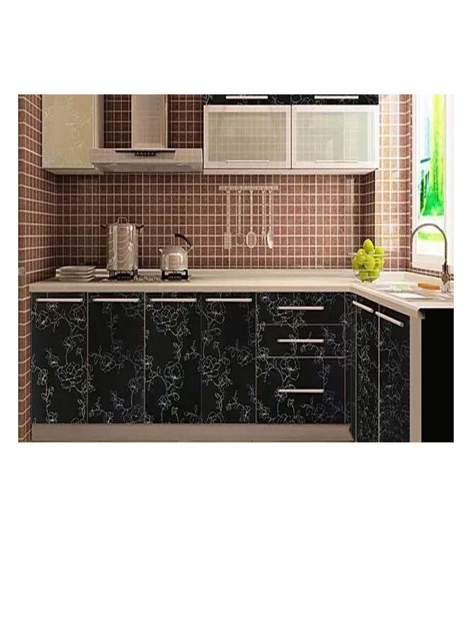 fashionhome PVC Oil-Proof Decorative Wall Sticker Thickened Waterproof Home Sticker for Kitchen Bedroom  - Image 2