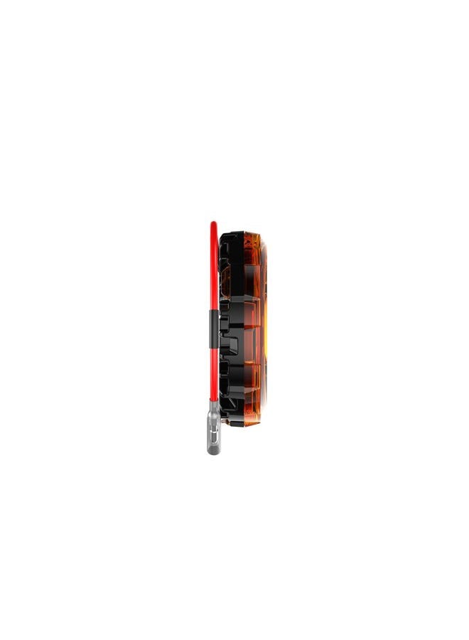 KC HiLiTES Cyclone V2 LED - Single Light - Amber Lens - 5W Flood Beam - Image 2