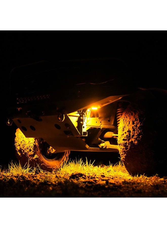 KC HiLiTES Cyclone V2 LED - Single Light - Amber Lens - 5W Flood Beam - Image 4