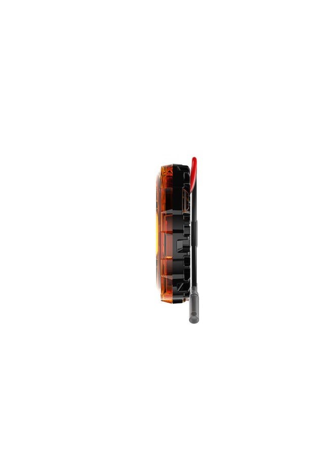 KC HiLiTES Cyclone V2 LED - Single Light - Amber Lens - 5W Flood Beam - Image 3