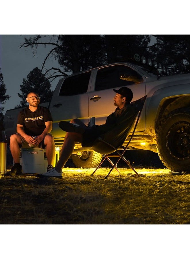 KC HiLiTES Cyclone V2 LED - Single Light - Amber Lens - 5W Flood Beam - Image 5