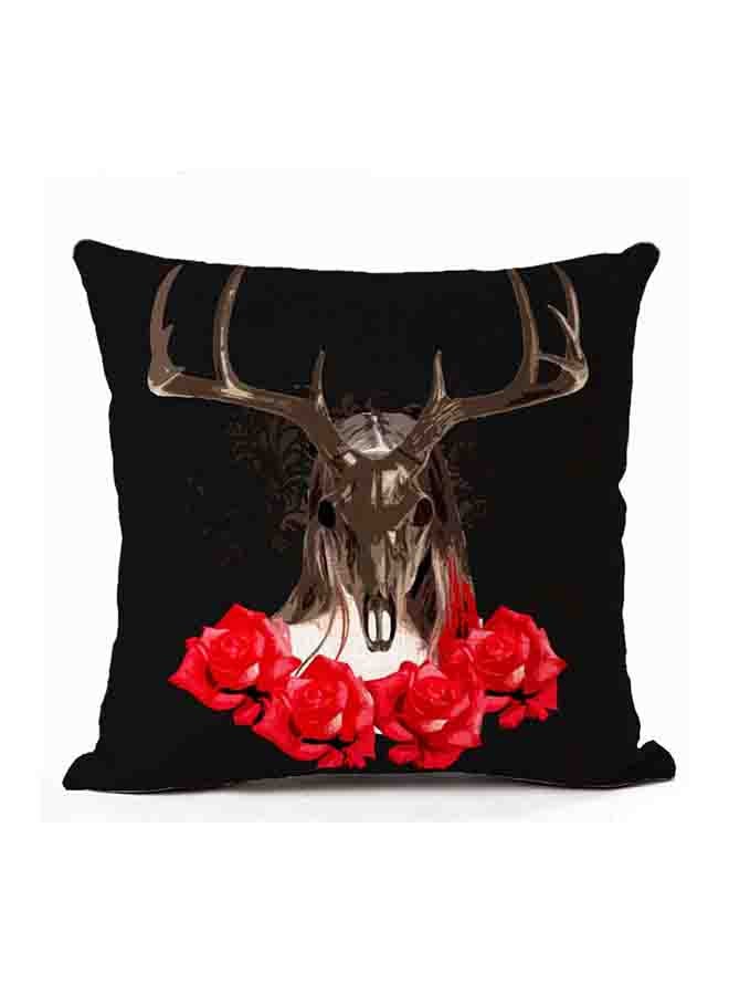 NIBEMINENT Deer Pattern Square Decorative Cushion Cover Multicolour 45x45cm