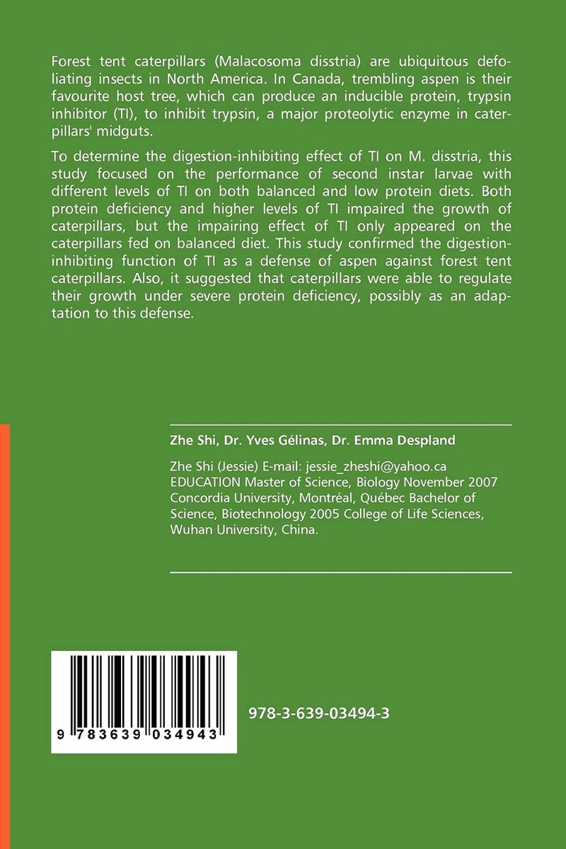 Plants vs. Caterpillars- Is Trypsin Inhibitor a Plant Defense Against the Larvae of the Forest Tent Caterpillar (Malacosoma disstria)?  - Image 2