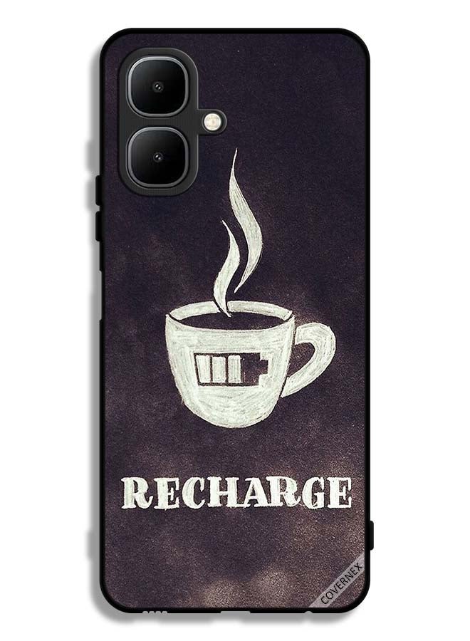 Covernex Tecno Pop 10 Protective Case Cover Coffee Recharge