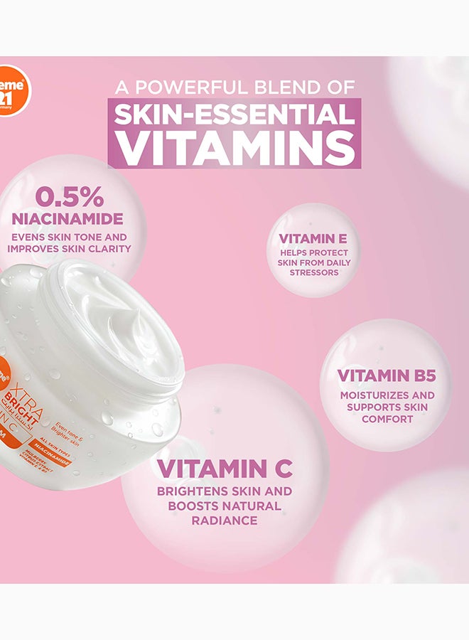 Creme 21 XTRA Bright Day Cream - 50ml | With Niacinamide for Even Tone | Vitamin C, E & B5 Nourishment | Face Moisturiser for Radiant Glow with UV Filter | Dermatologically Tested | Born in Germany - Image 2