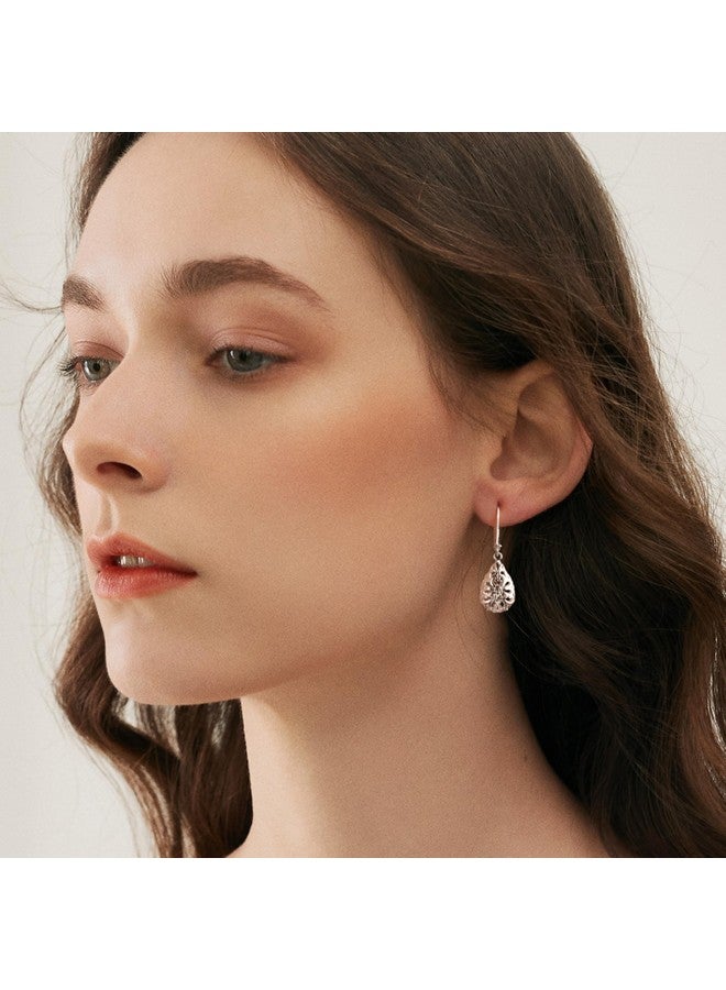 LANCHARMED Sterling Silver Teardrop Earrings for Women, Trendy Silver Drop Leverback Dangle Earrings, Hypoallergenic Leverback Drop Silver Earrings for Jewelry - Image 5