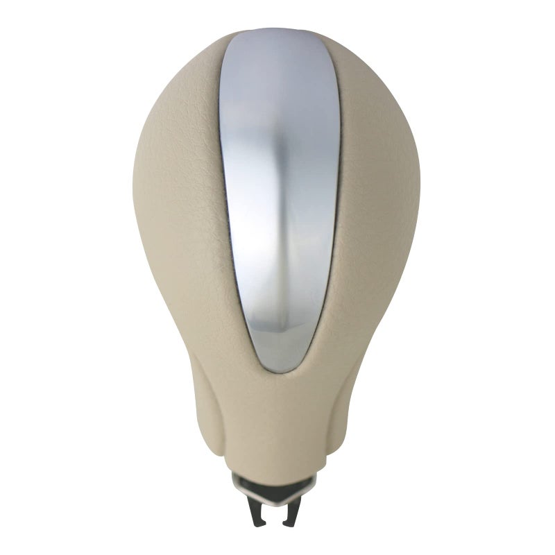APPERFiT Gear Shift Knob for Automatic Transmission Gear Shifter 34910-1LA6C Compatible with Infiniti EX35 FX35 FX50 G25 G35 G37 Q60 QX50 QX56 QX70 Beige & Silver - Image 4