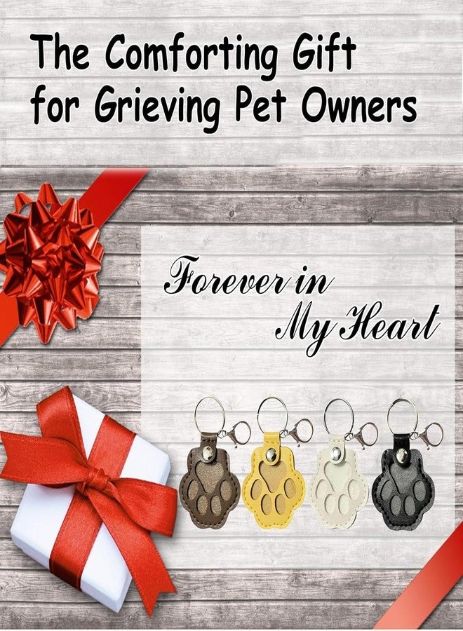 Plexaris Paw Keychain, Pet Fur Keepsake, Leather Pet Paw Keyring for Dogs and Cats, Memorial Gift with a Tweezer for Pet Lovers, Sentimental Pet Hair Keychain, Dog Paw Key Chain, Dark Brown - Image 5