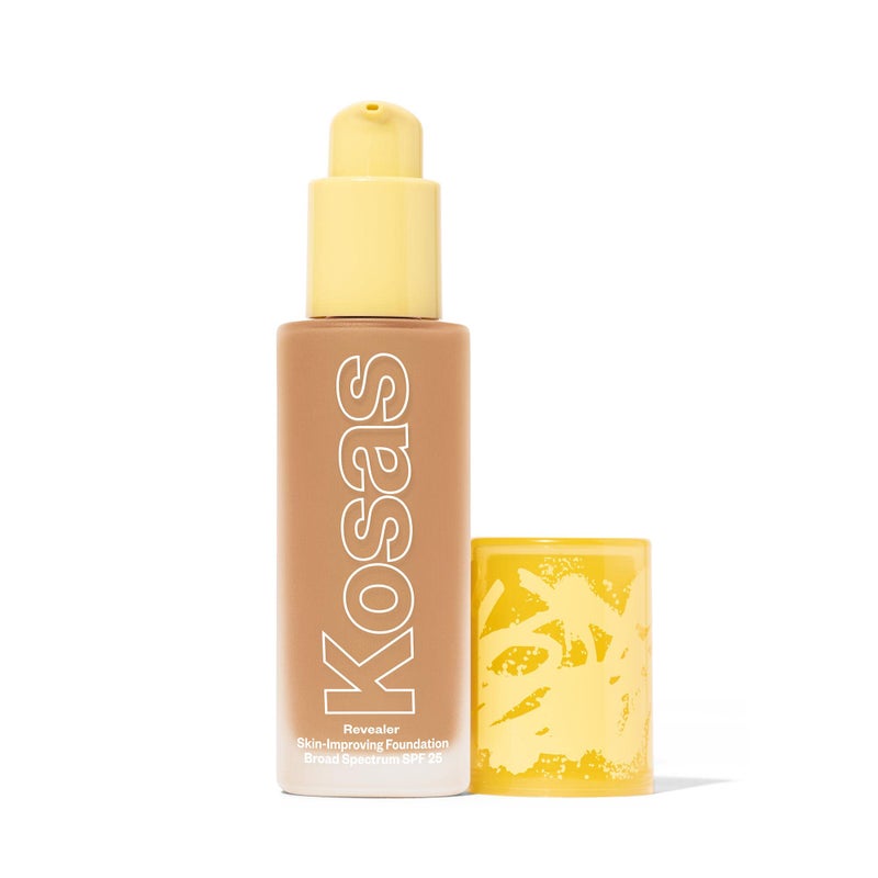 Kosas Revealer Skin-Improving Foundation with SPF 25 Protection - Hydrate, Brighten, Soothe, Plump, Protect Skin - Smoothing Texture, Clean Formula, Natural Finish - Medium Neutral 220 - Image 1