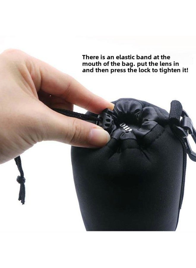 Matian Lens Bag Lens Barrel Lens Bag Wordless Lens Bag Small, Medium And Large Size Extra Large Anti-seismic And Anti-hanging Portable-Color:Martin Logo-small Size  - Image 4