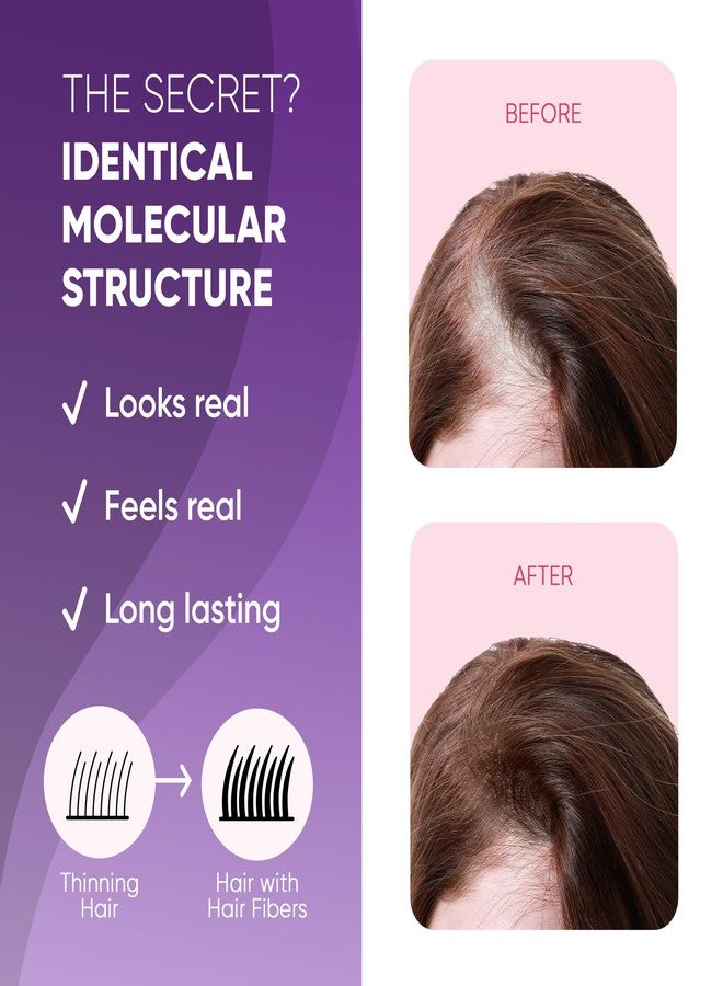 جيت باك جورجيس ألياف شعر GBG للشعر الخفيف وفراغات الشعر (بني فاتح) - عبوة 25 غرام - تخفي تساقط الشعر - تغطية فورية وكثافة في 30 ثانية، بودرة شعر للنساء والرجال - خالية من القسوة على الحيوانات - Image 3