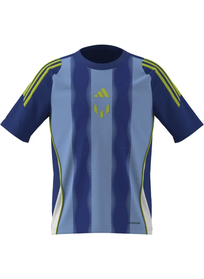 Adidas Adidas Messi Tr Jsy Y Blue Jersey (Short Sleeve) Jerseys For Kids