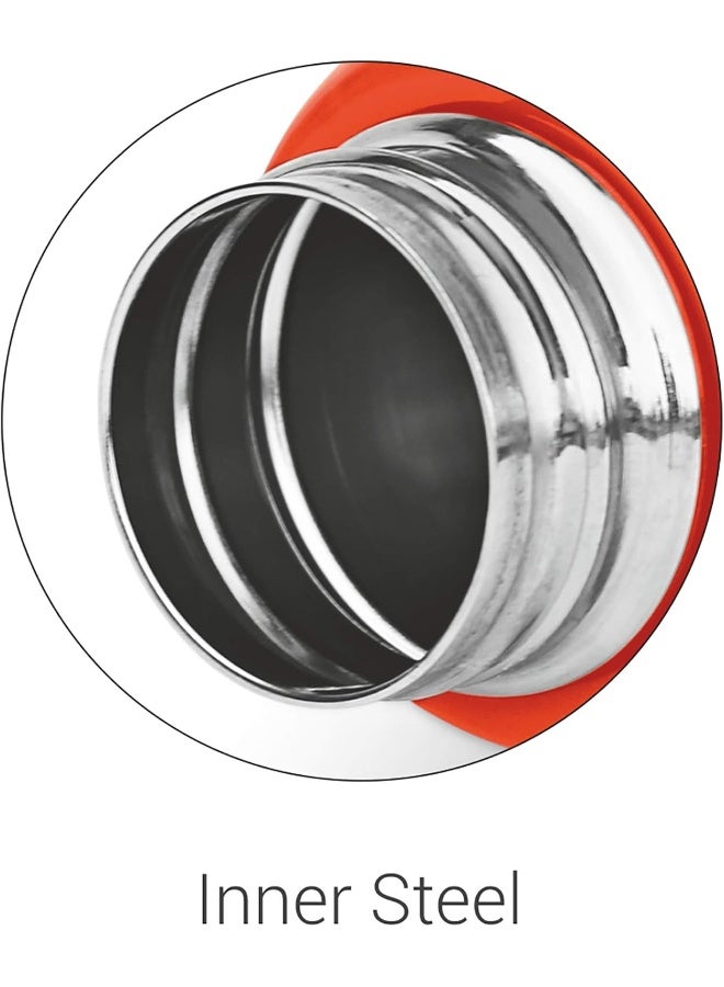 Milton زجاجة ماء للأطفال - معزولة ومضادة للتسرب وخالية من BPA مع حزام - مادة غذائية، 500 مل (الأميرة الصغيرة)، بنفسجي - Image 3