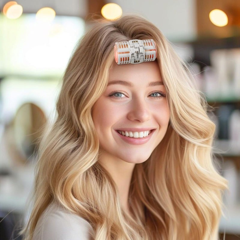 KALLORY Hair Rollers with Clip Volumizing Bangs Curler DIY Styling Accessories Tool Portable Self Grip Volume Hair Root Clips 6PCS - Image 4