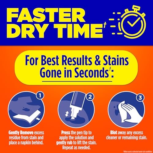 Tide Stain Remover for Clothes, Tide To Go Pen, Instant Stain Remover Pen & Spot Cleaner, Portable & Travel-Friendly, Works on Food & Drink Stains, Fits in Purses & Bags, 3 Count (Pack of 1) - Image 4