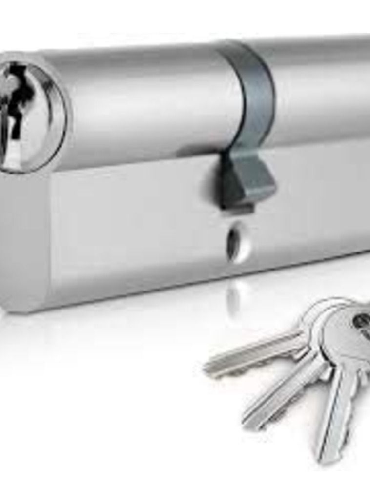 عباسلي أسطوانة باب مع 3 مفاتيح (90 ملم للباب الخشبي) - Image 2