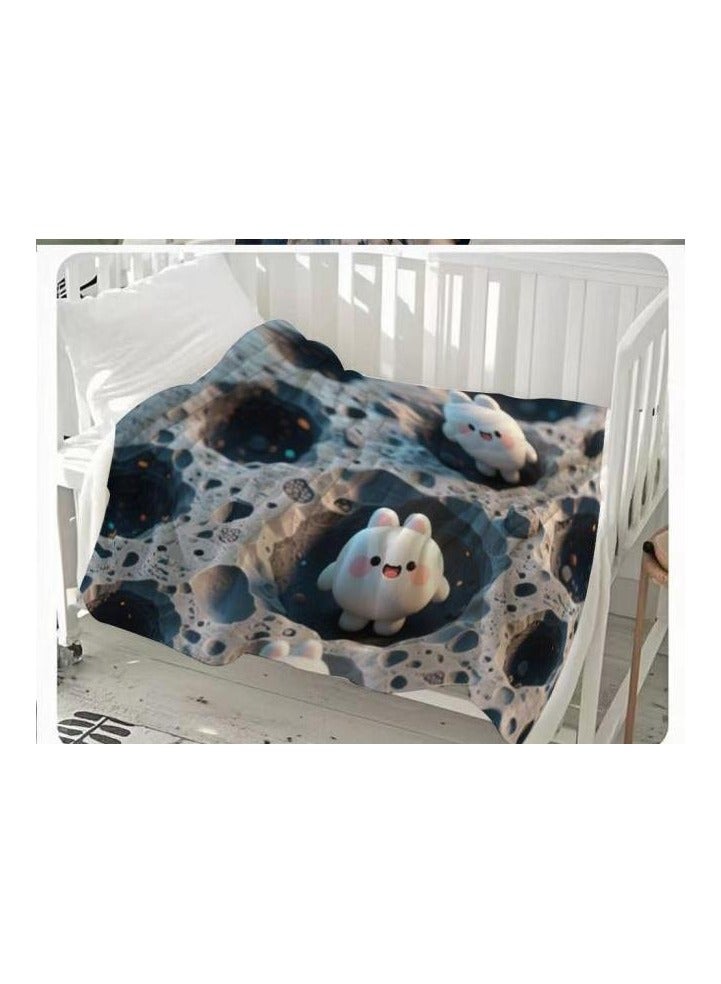 general Flannel thin blanket (warm and comfortable, suitable for sleep, gaming, dust removal and sandproof) 150cm*200cm - 1189 - Image 3