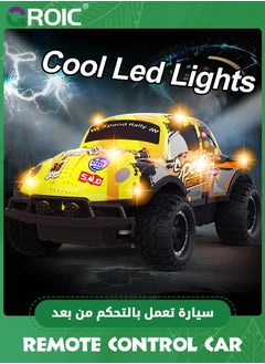 GROIC Giociiol Remote Control Car, 1/24 Scale Light Up Racing Car Toys, RC for Kids with Cool Led Lights, Hobby Cars Toys,Wireless Off-road Vehicle,Cool Graffiti Drift  - Image 5