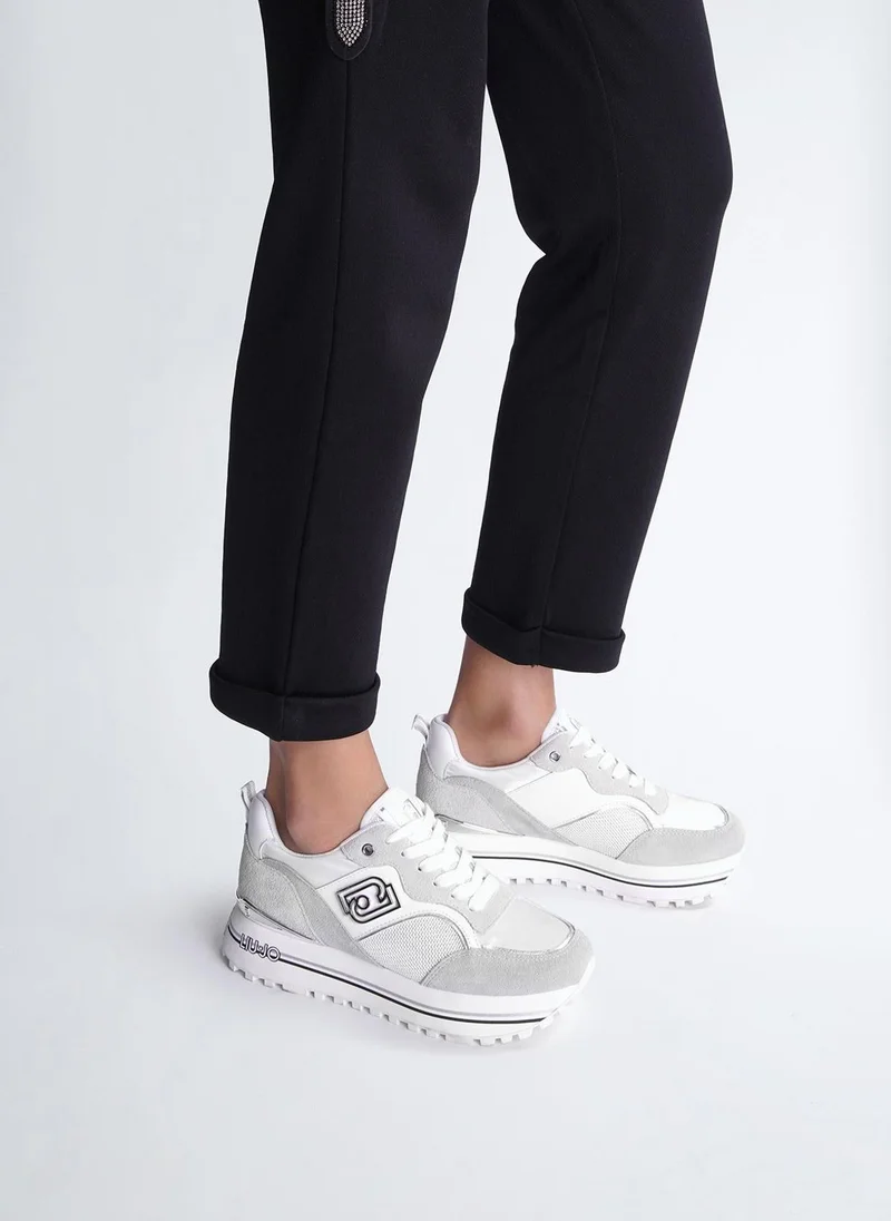 Liu Jo White leather platform sneakers