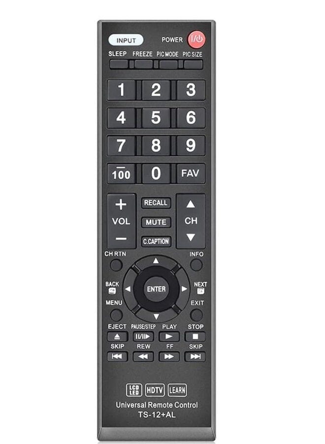 Raxoom Universal Remote Control Compatible Replacement For Toshiba Tv Hdtv Lcd Led Ct-90325 Ct-90326 Ct-90329 Ct-8037 Ct-90302 Ct-90275 Ct-90 Ct-90366 - Image 1