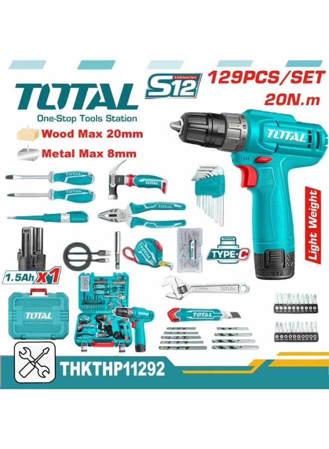 TOTAL 129-Piece Drill Set - Image 2
