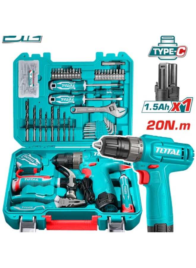 TOTAL 129-Piece Drill Set - Image 1