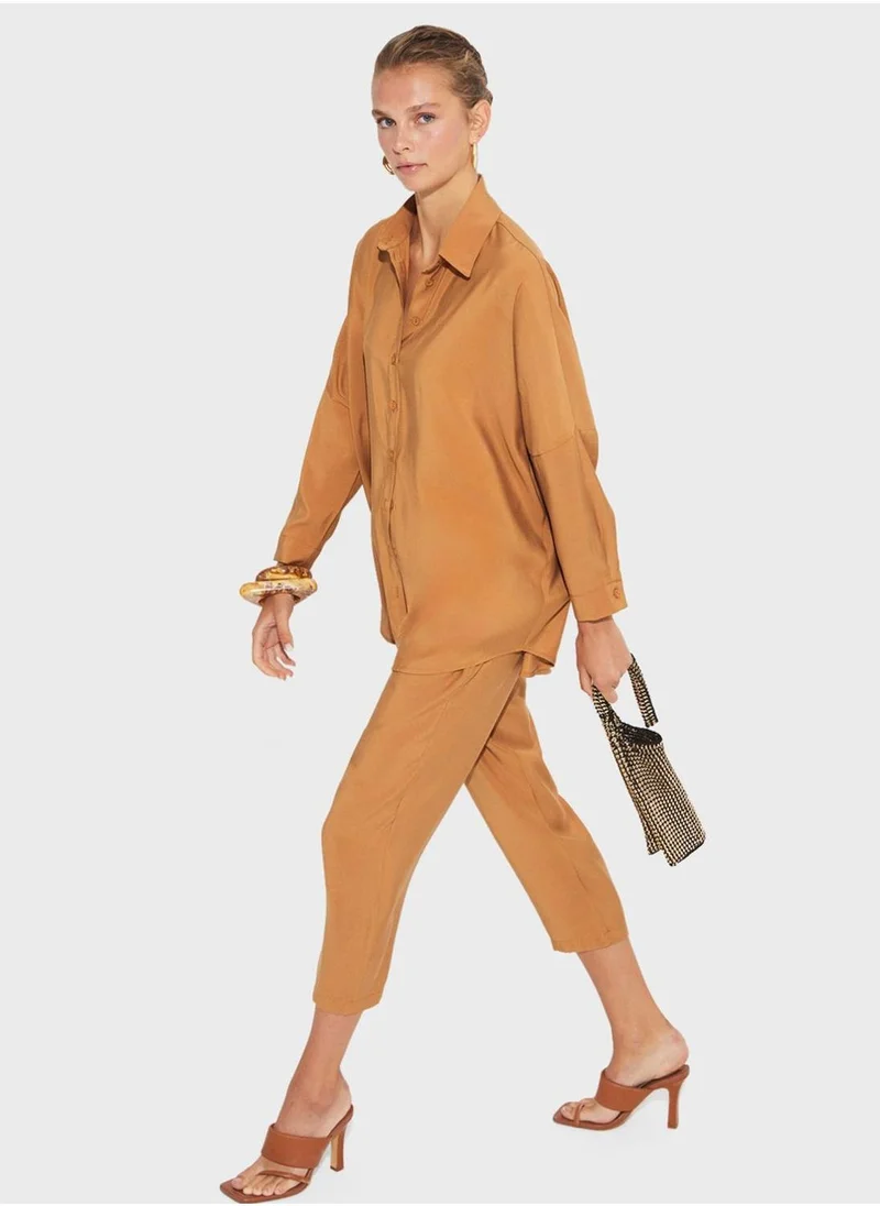 JUNE Button Down Shirt & Pants Set