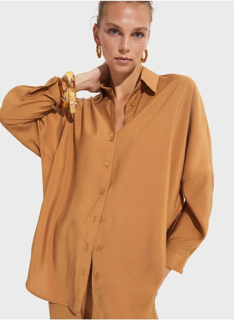 JUNE Button Down Shirt & Pants Set