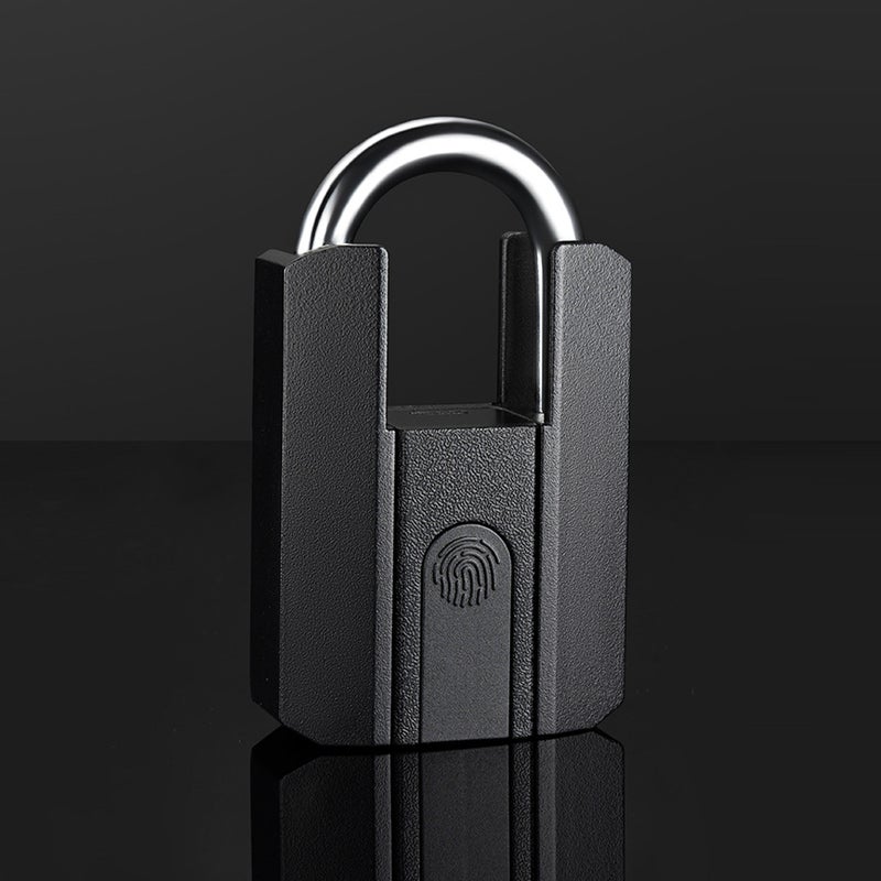 قفل بصمات الأصابع مع مفتاح احتياطي قابلاً للشحن عبر USB - مفتاح / تطبيق BT TTLock / فتح بواسطة بصمة إصبع - قفل بصمات إصبع ذكي بدون مفاتيح مقاوم للماء IP67 مثالي لأبواب الحقائب والحقائب الملاحية وأقفال المكاتب - Image 5