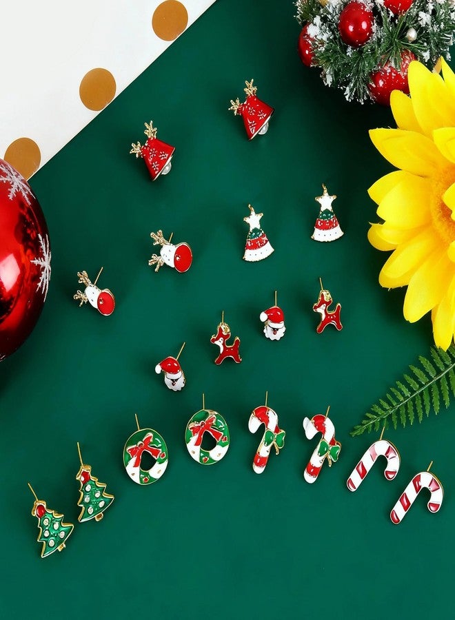 Frodete Christmas Earrings for Women Multiple Styles Tree Gingerbread Snowflake Candy Cane Dangle Stud Earrings Xmas Holiday Christmas Jewelry Gifts Stocking Stuffers - Image 4