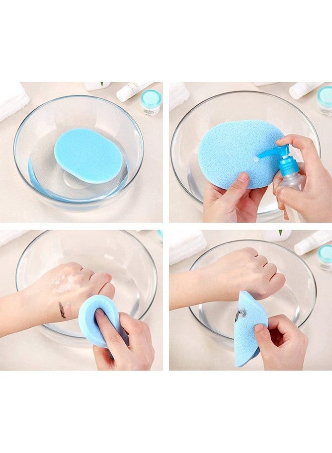 Generic Facial Sponges Compressed Facial Sponges Wet Soft Powder Puff Make Up Cosmetic Beauty Sponge Blender Compressed Pads For Cleansing And Exfoliating Facial Supplies(Pack Of 2 White)  - Image 3